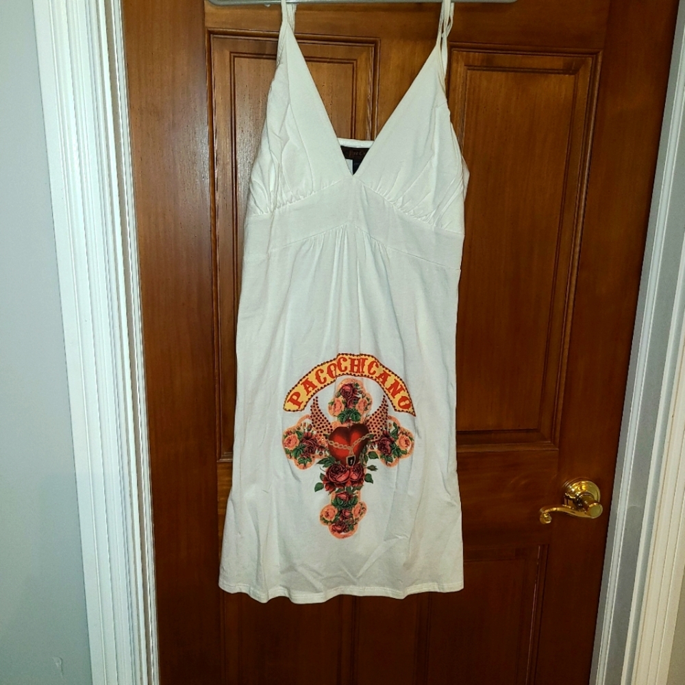 Paco Chicano by Christian Audigier Sacred Heart Tank Dress